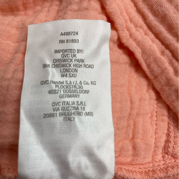 Anybody Gauze Raglan Tunic Buttons Women's Top Sz M Orange - Picture 8 of 11